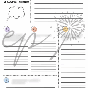 Ficha de reflexión de comportamiento