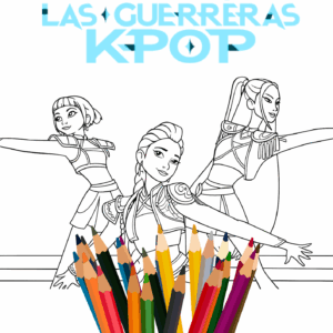 Colorea con las Guerreras K-POP