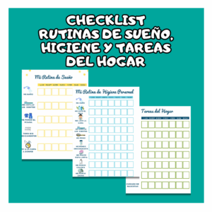 Checklist Rutinas de sueño, Higiene y Tareas del hogar