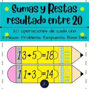 sumas y restas con resultado entre 20 | práctica de operaciones matemáticas | actividades, juegos