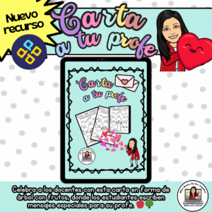 Carta Árbol con Frutos para el Día del Profesor – Escritura Creativa para Estudiantes