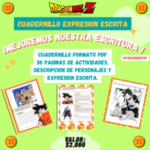 Cuadernillo Expresión escrita: Dragon Ball Z