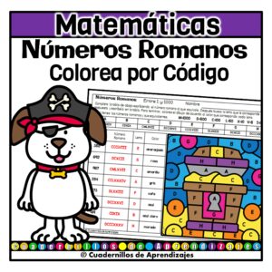 Números Romanos Colorea por Código Matemáticas