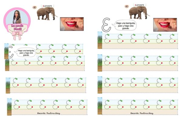 escritura de vocales