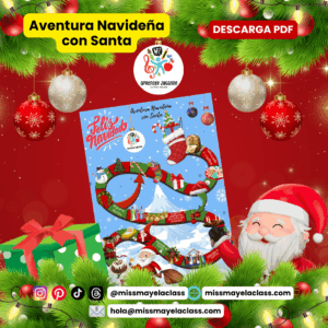 Aventura Navideña con Santa: Juego Educativo Bilingüe
