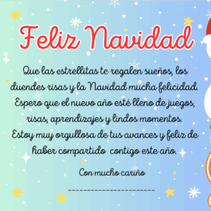 Tarjetita "Feliz Navidad"