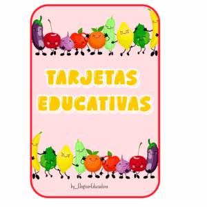TARJETAS EDUCATIVAS NUMERICAS CON FRUTAS Y VERDURAS