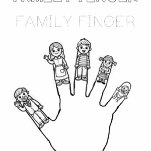 Family Finger – Coloring Activity