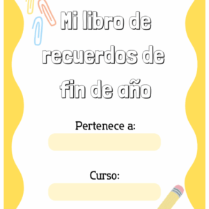 Mi libro de recuerdos de fin de año