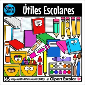 Útiles Escolares Paquete Clipart Escolar
