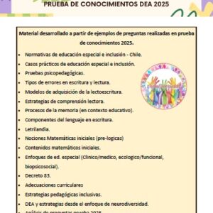Material Prueba de Conocimientos DEA (basada en ECEP 2025)