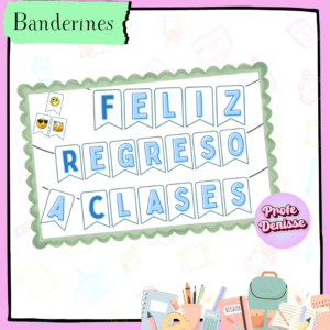 Banderines “Feliz Regreso a Clases” – Formato A4