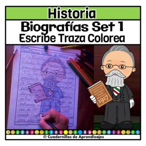 Biografías Set 1 Personajes Historia de México